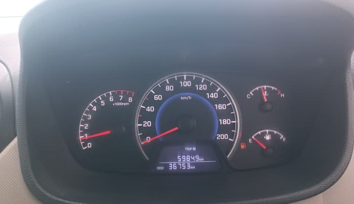 2017 Hyundai Grand i10 SPORTZ (O) 1.2 KAPPA VTVT, Petrol, Manual, 36,753 km, Odometer Image