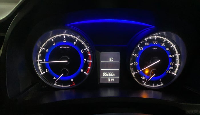 2016 Maruti Baleno DELTA PETROL 1.2, Petrol, Manual, 89,254 km, Odometer Image