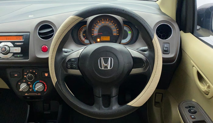 2013 Honda Brio S MT, Petrol, Manual, 66,423 km, Steering Wheel Close Up