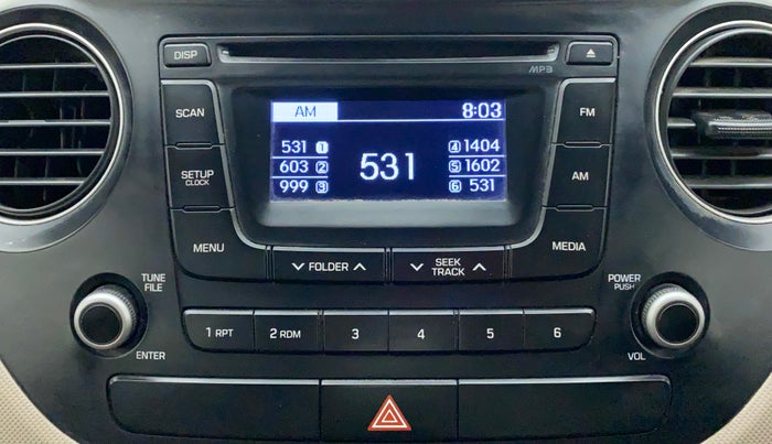 2014 Hyundai Grand i10 SPORTZ 1.2 KAPPA VTVT, Petrol, Manual, 1,25,412 km, Infotainment System
