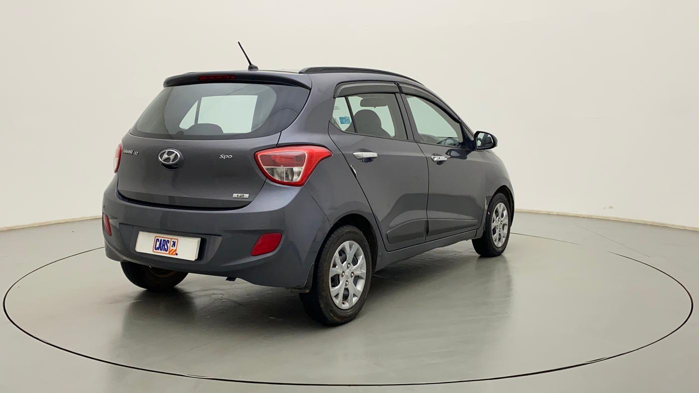 2014 Hyundai Grand i10 SPORTZ 1.2 KAPPA VTVT, Petrol, Manual, 1,25,412 km, Right Back Diagonal