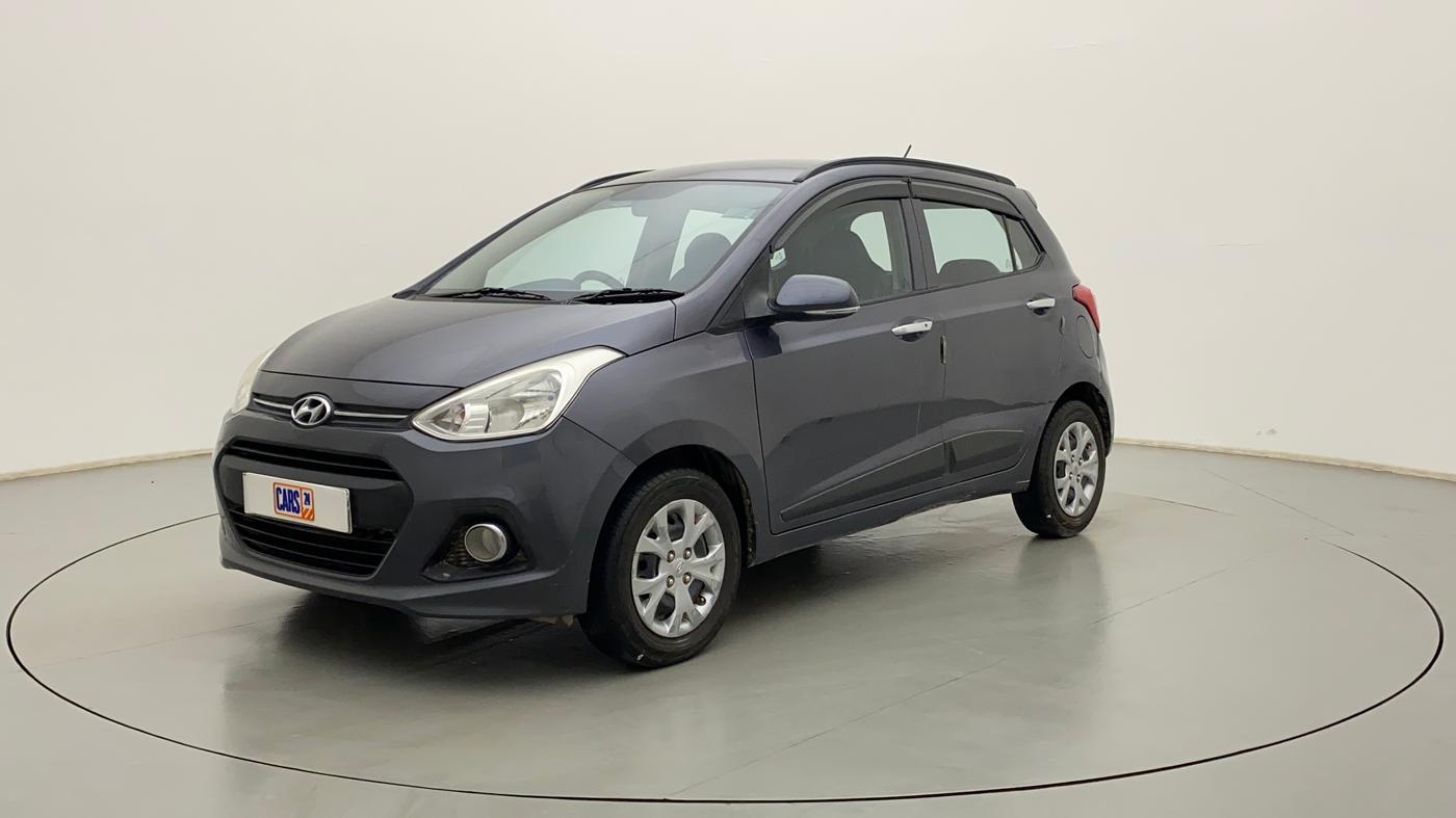 2014 Hyundai Grand i10 SPORTZ 1.2 KAPPA VTVT, Petrol, Manual, 1,25,412 km, Left Front Diagonal