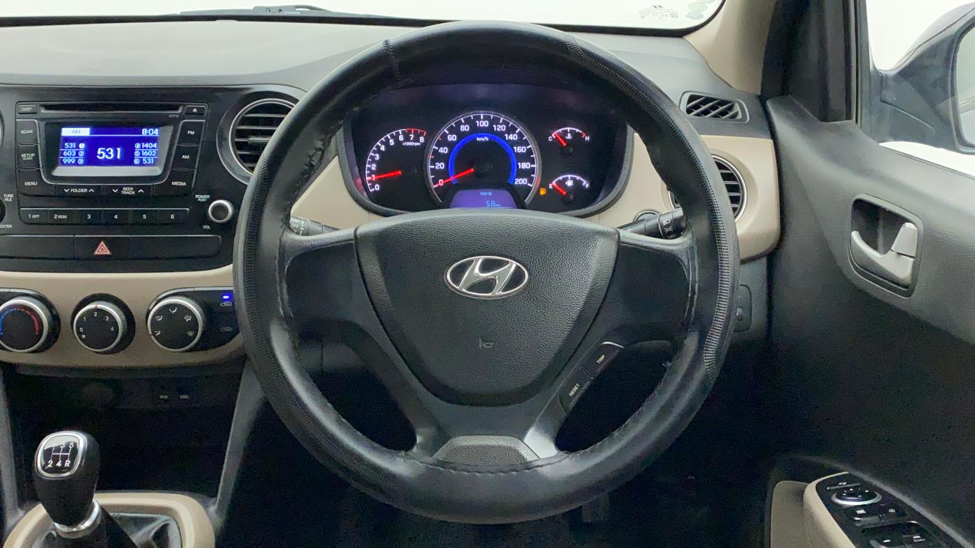 2014 Hyundai Grand i10 SPORTZ 1.2 KAPPA VTVT, Petrol, Manual, 1,25,412 km, Steering Wheel Close Up