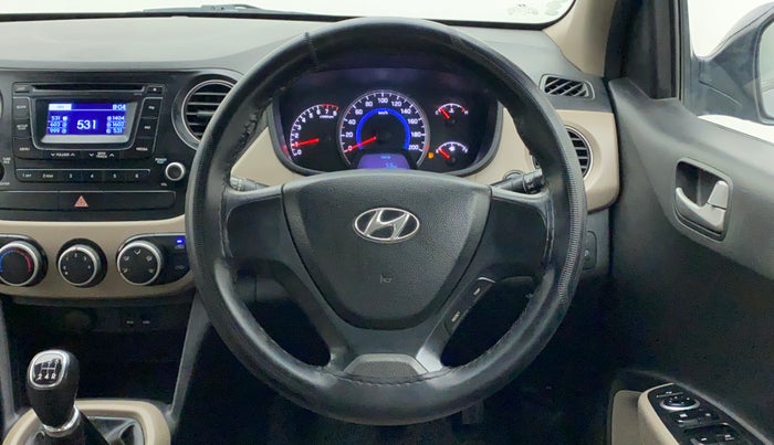 2014 Hyundai Grand i10 SPORTZ 1.2 KAPPA VTVT, Petrol, Manual, 1,25,412 km, Steering Wheel Close Up