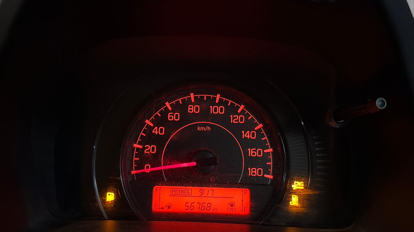 2019 Maruti New Wagon-R LXI CNG (O) 1.0, CNG, Manual, 56,758 km, Odometer Image
