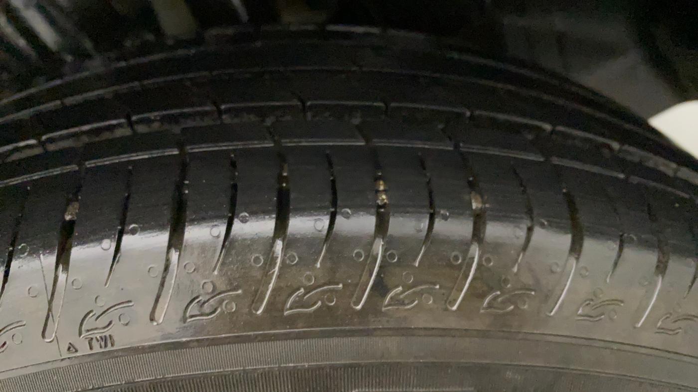 2022 Maruti BREZZA VXI SMART HYBRID, Petrol, Manual, 4,380 km, Left Front Tyre Tread
