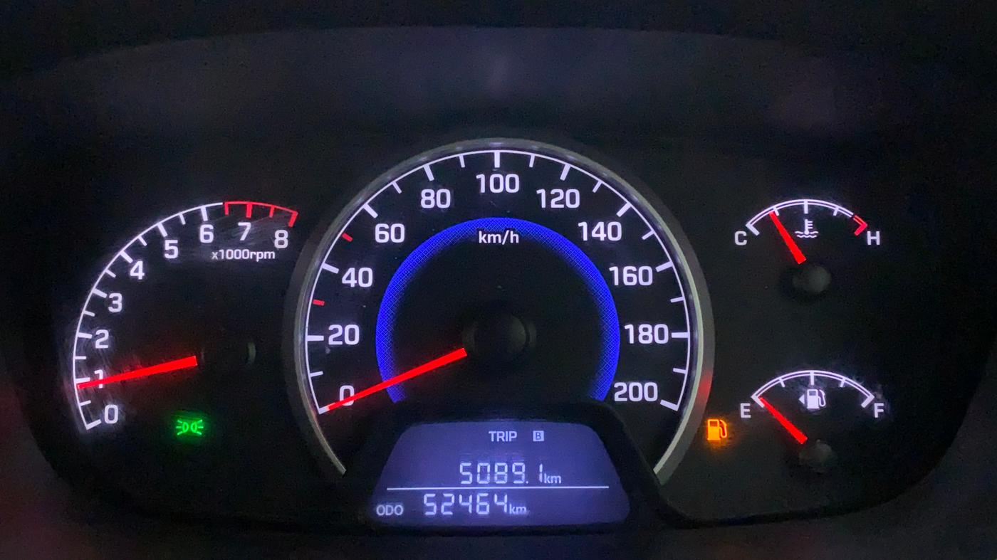 2018 Hyundai Grand i10 MAGNA 1.2 KAPPA VTVT, CNG, Manual, 52,464 km, Odometer Image