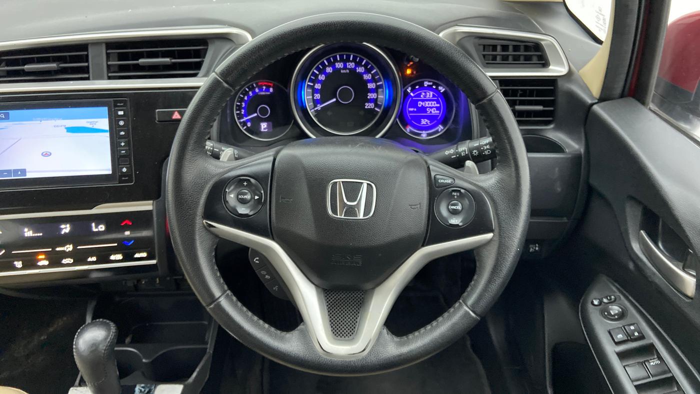 2019 Honda Jazz 1.2L I-VTEC V CVT, Petrol, Automatic, 43,000 km, Steering Wheel Close Up
