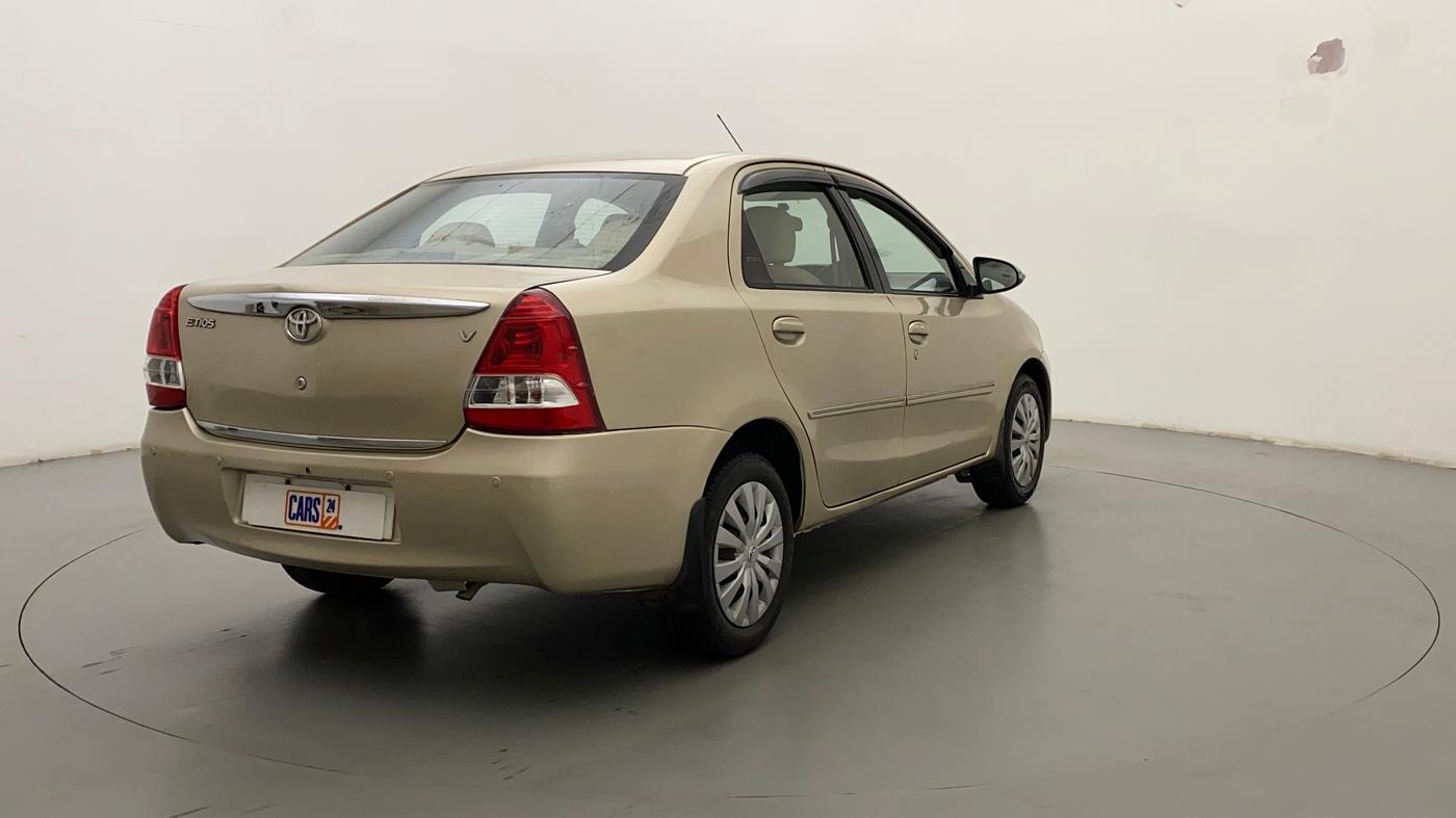 2015 Toyota Etios V, Petrol, Manual, 63,018 km, Right Back Diagonal