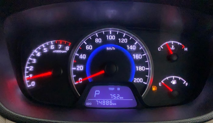 2015 Hyundai Grand i10 ASTA AT 1.2 KAPPA VTVT, Petrol, Automatic, 74,868 km, Odometer Image