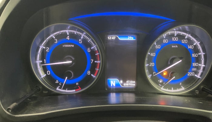 2017 Maruti Baleno ZETA CVT PETROL 1.2, Petrol, Automatic, 69,821 km, Odometer Image