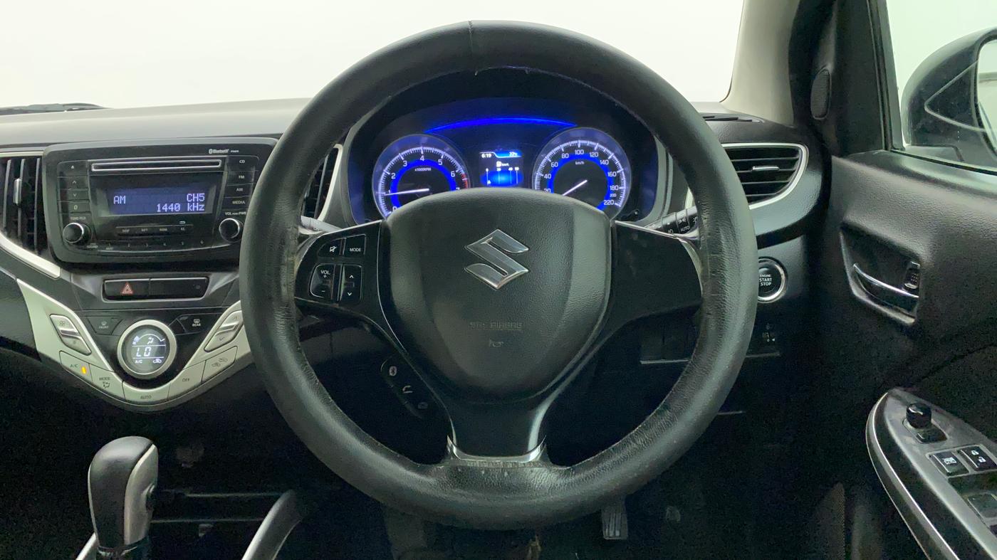 2017 Maruti Baleno ZETA CVT PETROL 1.2, Petrol, Automatic, 36,868 km, Steering Wheel Close Up
