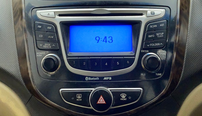 2011 Hyundai Verna FLUIDIC 1.6 VTVT SX, Petrol, Manual, 76,979 km, Infotainment System