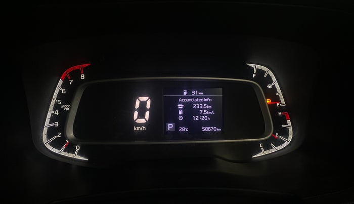 2021 KIA SONET HTX 1.0 DCT, Petrol, Automatic, 58,608 km, Odometer Image