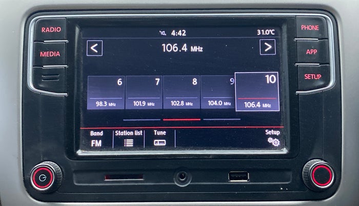 2018 Volkswagen Vento HIGHLINE PLUS 1.5 AT 16 ALLOY, Diesel, Automatic, 71,920 km, Infotainment System