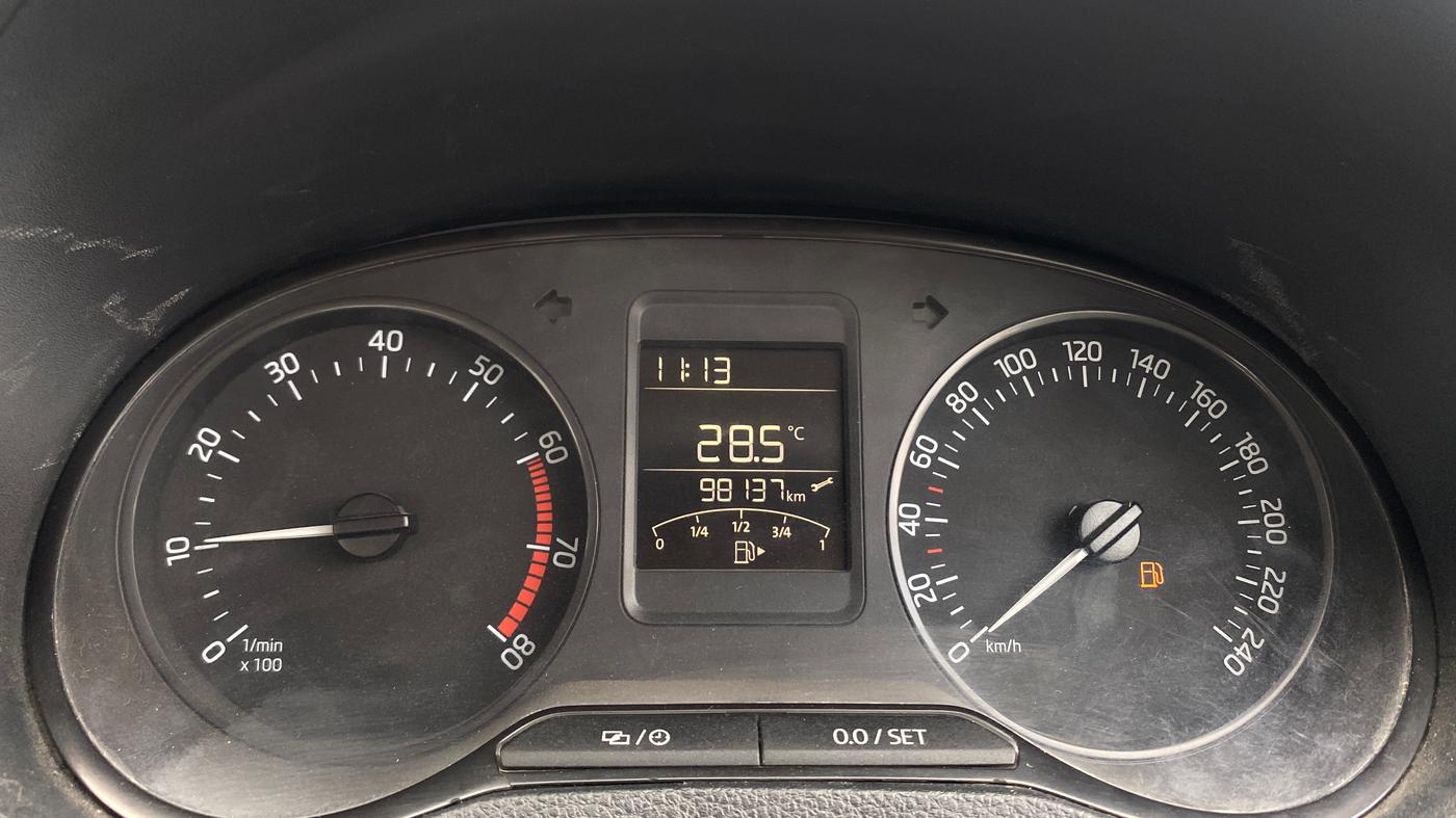 2021 Skoda Rapid ACTIVE 1.0 TSI AT, Petrol, Automatic, 98,072 km, Odometer Image