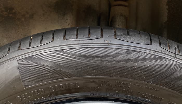 2021 Skoda Rapid ACTIVE 1.0 TSI AT, Petrol, Automatic, 98,072 km, Left Rear Tyre Tread