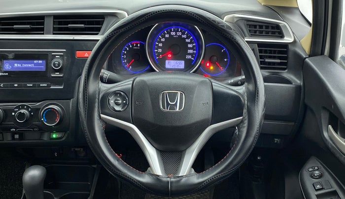 2015 Honda Jazz 1.2L I-VTEC S AT, Petrol, Automatic, 1,12,010 km, Steering Wheel Close Up