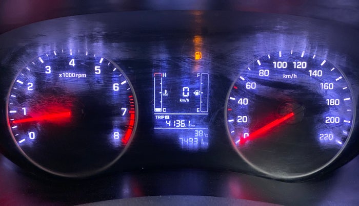 2019 Hyundai Elite i20 SPORTZ PLUS 1.2, Petrol, Manual, 75,000 km, Odometer Image