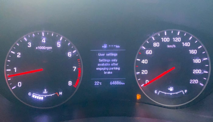 2018 Hyundai Elite i20 ASTA 1.2 (O), Petrol, Manual, 64,843 km, Odometer Image