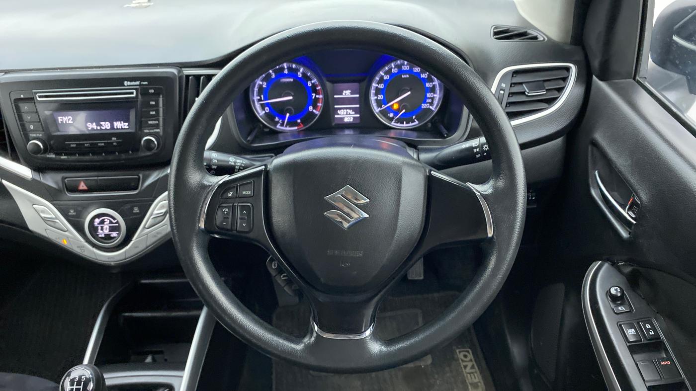 2015 Maruti Baleno DELTA PETROL 1.2, Petrol, Manual, 43,534 km, Steering Wheel Close Up
