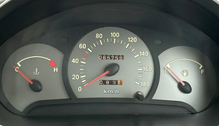 2011 Hyundai Santro Xing GL PLUS, Petrol, Manual, 65,759 km, Odometer Image