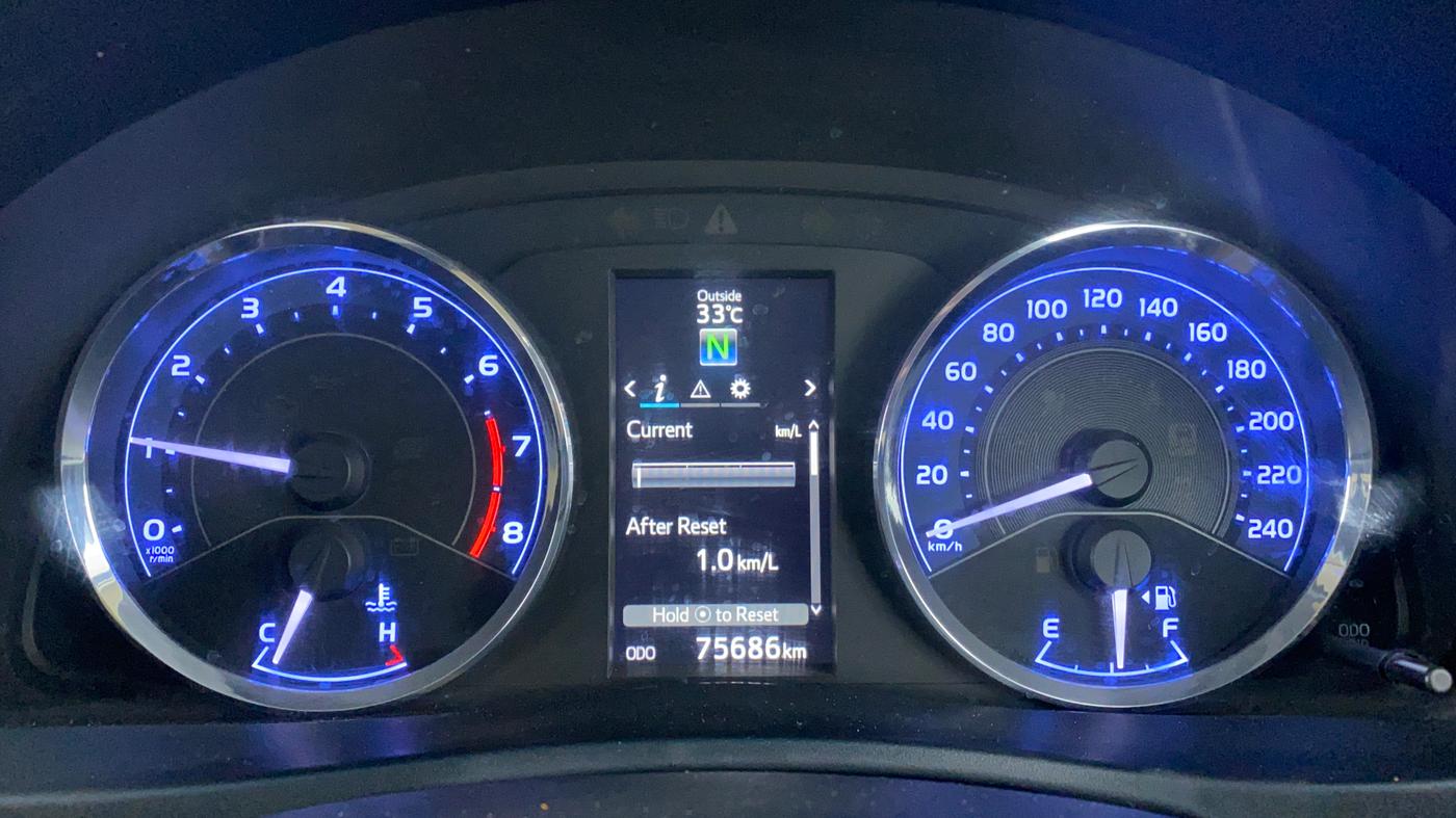 2017 Toyota Corolla Altis G AT, Petrol, Automatic, 75,836 km, Odometer Image