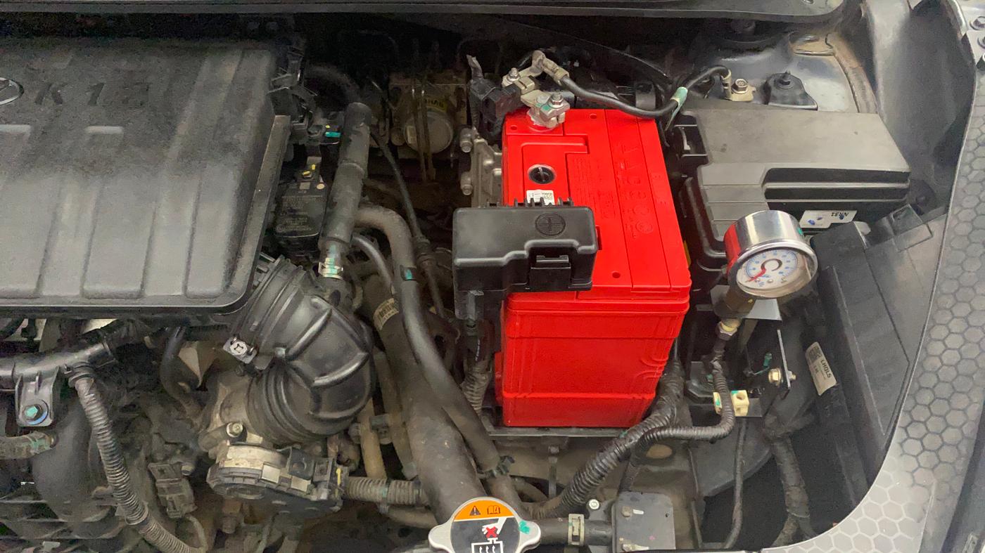 2022 Hyundai AURA SX 1.2 CNG, CNG, Manual, 1,21,535 km, Engine View - Left