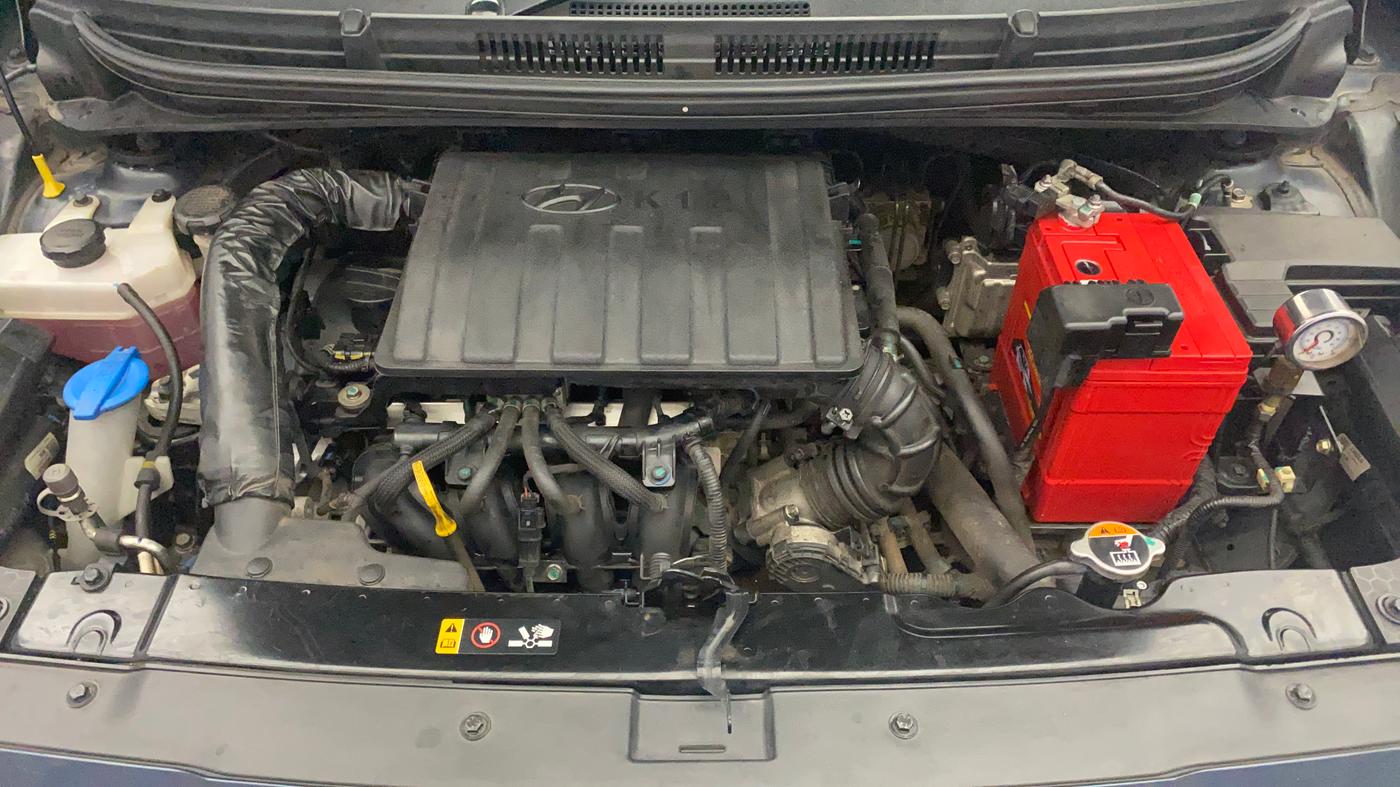 2022 Hyundai AURA SX 1.2 CNG, CNG, Manual, 1,21,535 km, Engine View