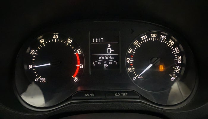 2017 Skoda Rapid AMBITION 1.6 MPI MT, Petrol, Manual, 25,124 km, Odometer Image