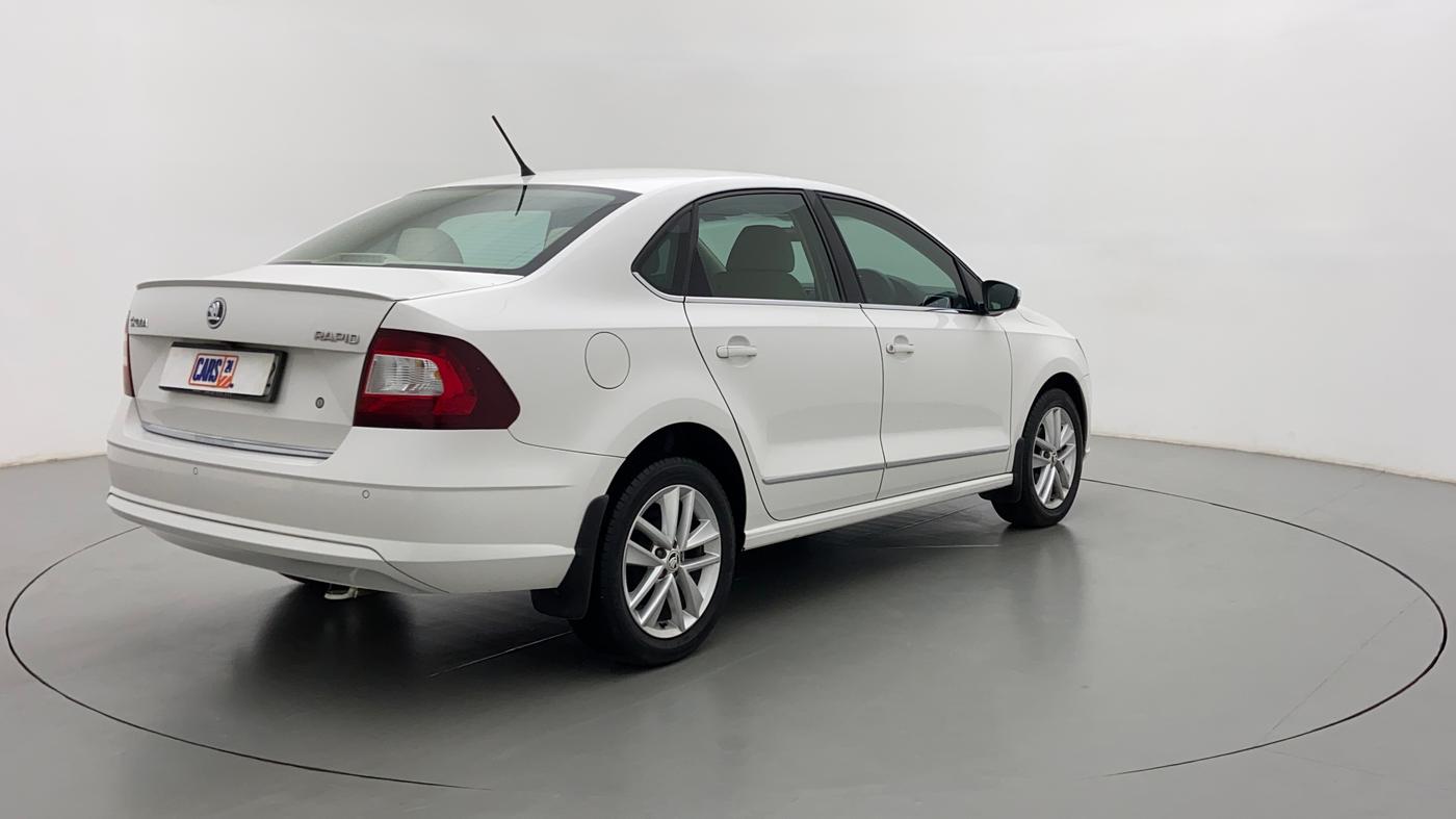 2021 Skoda Rapid STYLE 1.0 AT, Petrol, Automatic, 25,579 km, Right Back Diagonal