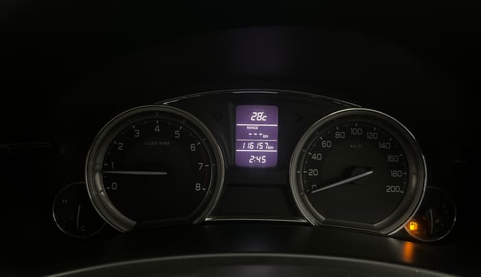 2015 Maruti Ciaz ZXI+, Petrol, Manual, 1,16,097 km, Odometer Image