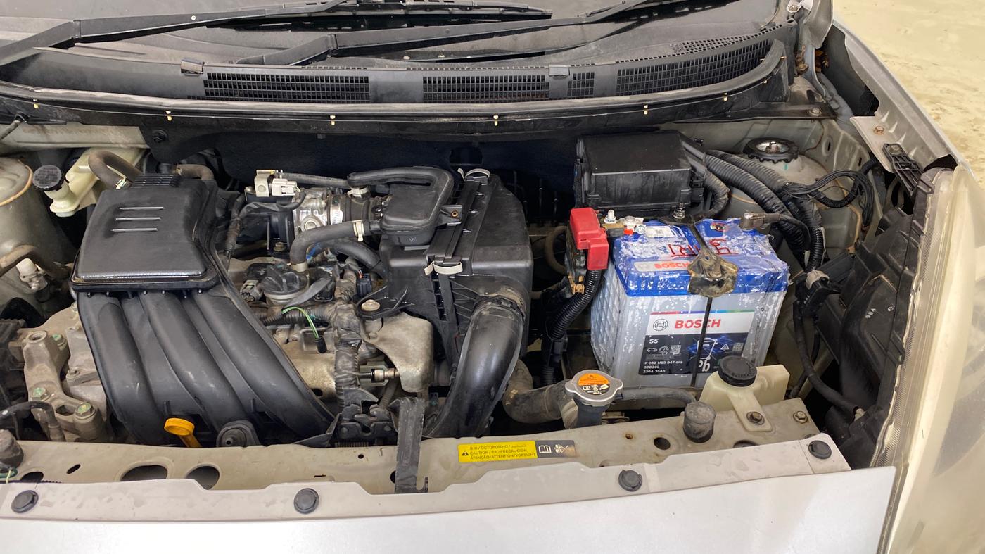2014 Nissan Micra XL PETROL, Petrol, Manual, 1,05,255 km, Engine View - Left