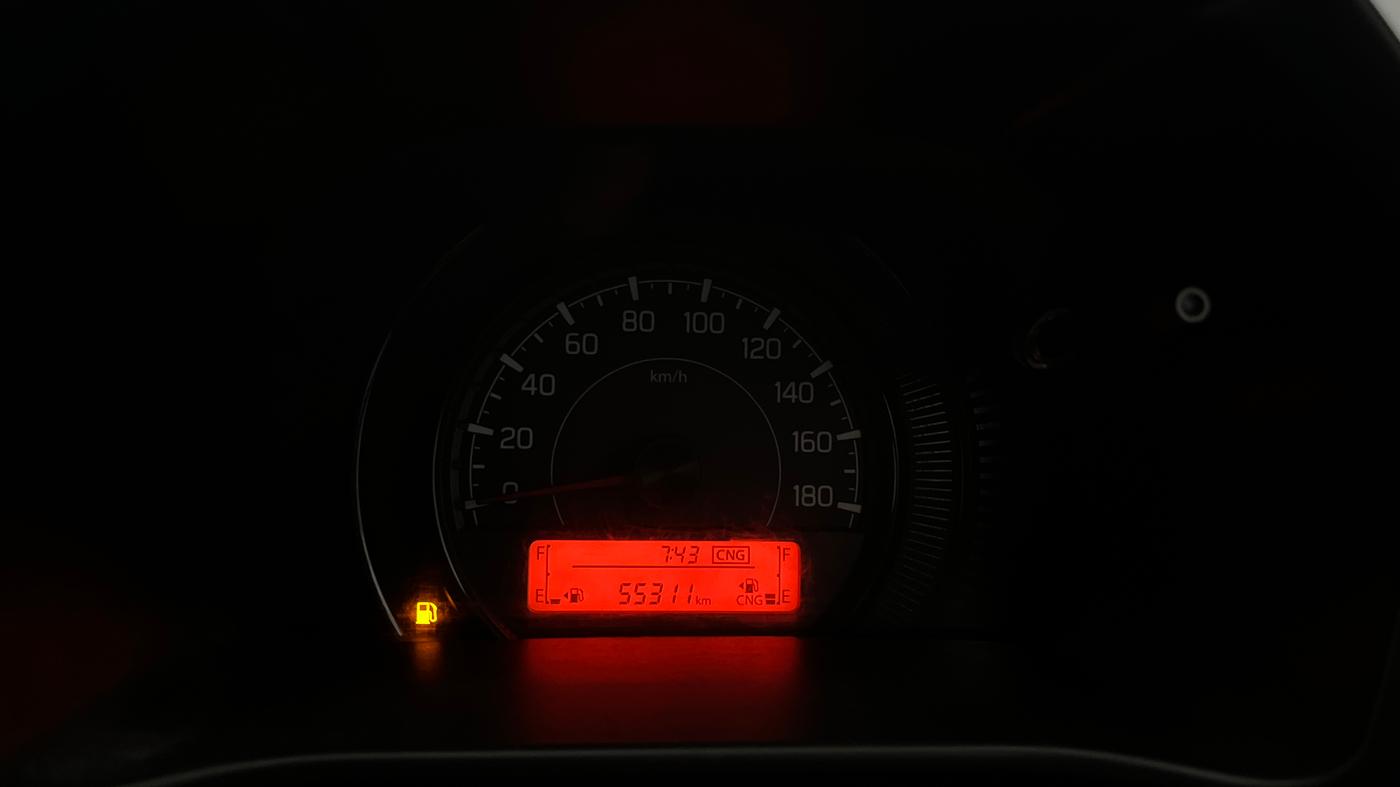 2022 Maruti Celerio VXI CNG, CNG, Manual, 55,286 km, Odometer Image
