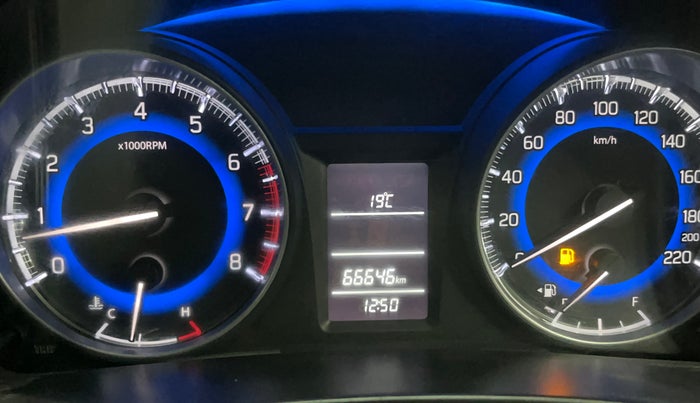 2017 Maruti Baleno DELTA PETROL 1.2, Petrol, Manual, 66,674 km, Odometer Image