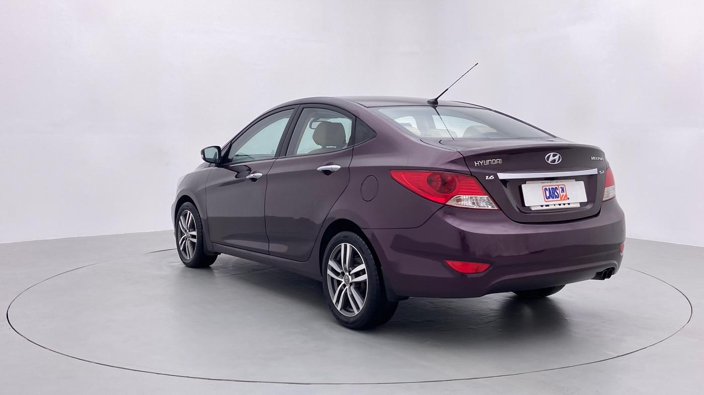 2012 Hyundai Verna FLUIDIC 1.6 CRDI SX OPT AT, Diesel, Automatic, 90,619 km, Left Back Diagonal (45- Degree) View
