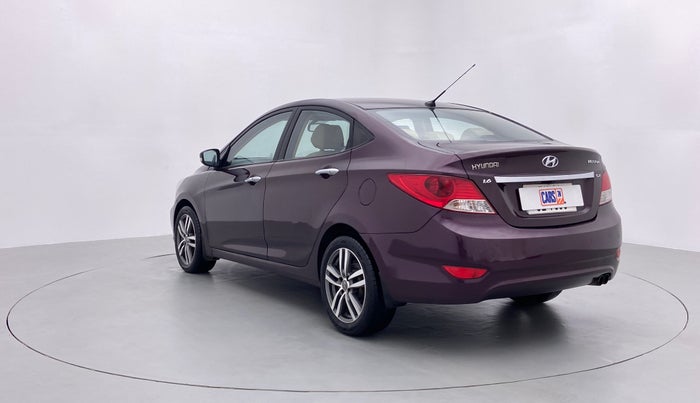 2012 Hyundai Verna FLUIDIC 1.6 CRDI SX OPT AT, Diesel, Automatic, 90,619 km, Left Back Diagonal (45- Degree) View