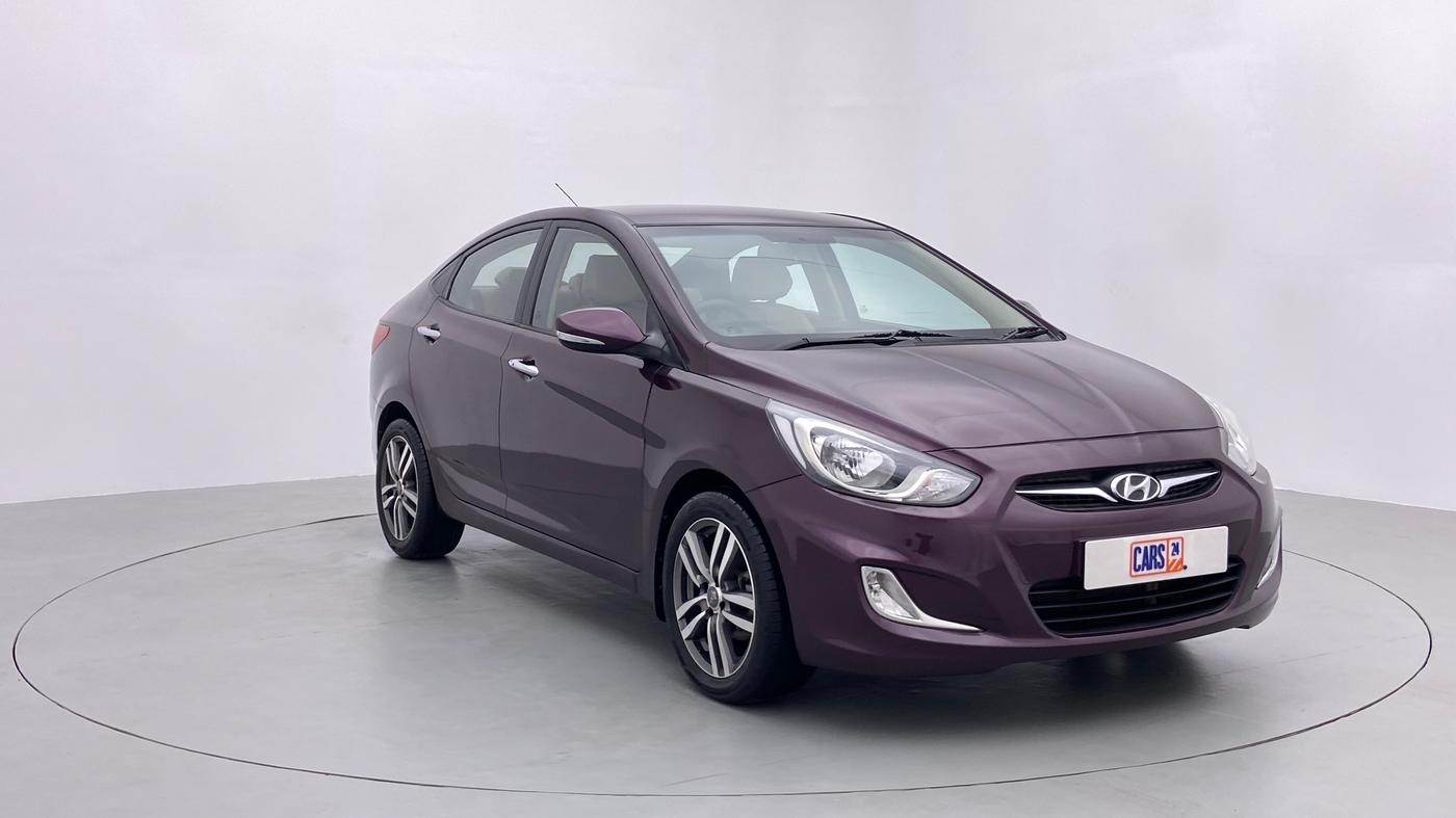 2012 Hyundai Verna FLUIDIC 1.6 CRDI SX OPT AT, Diesel, Automatic, 90,619 km, Right Front Diagonal (45- Degree) View