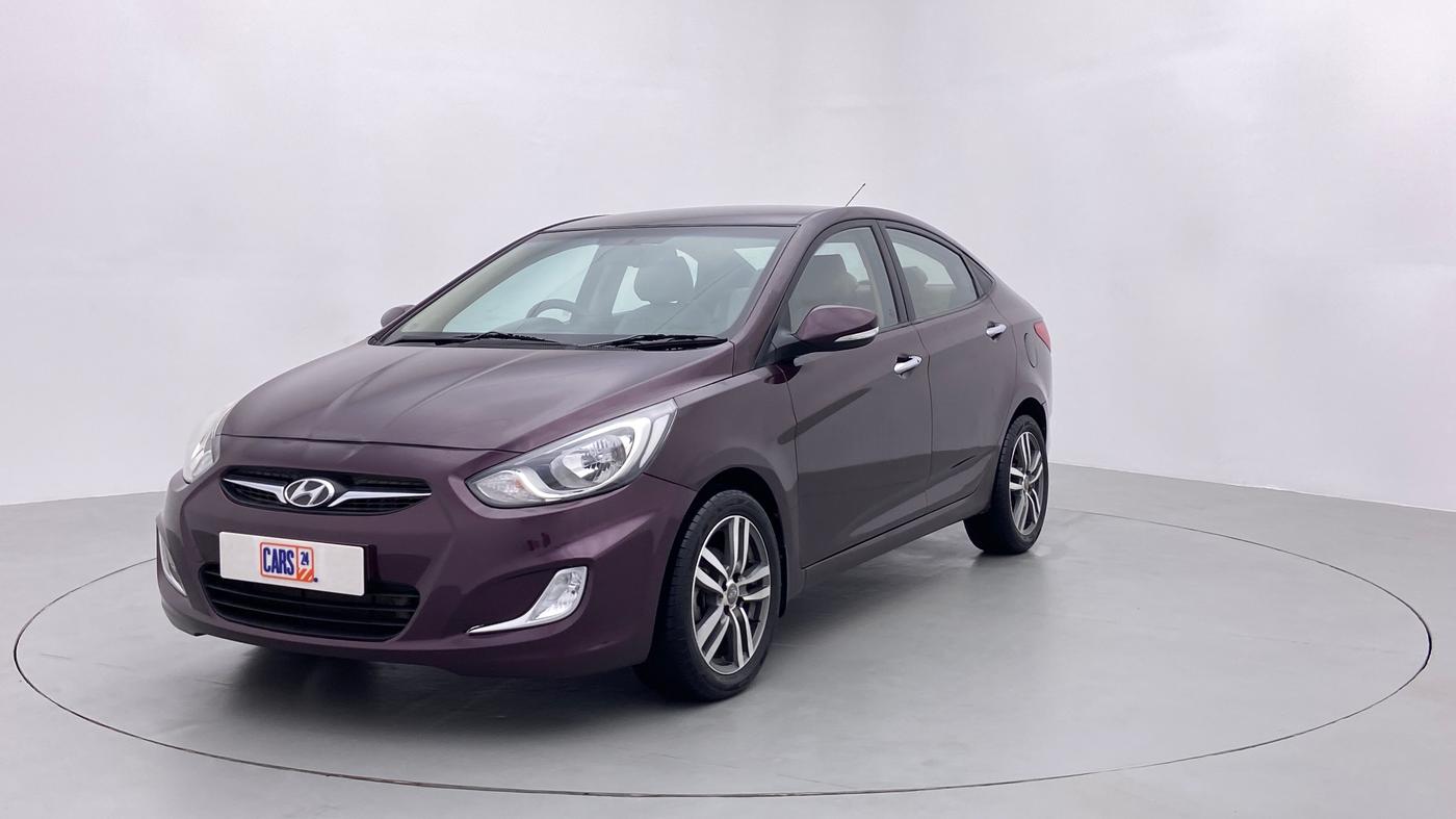 2012 Hyundai Verna FLUIDIC 1.6 CRDI SX OPT AT, Diesel, Automatic, 90,619 km, Left Front Diagonal (45- Degree) View