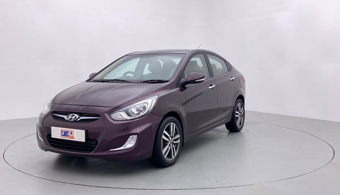 2012 Hyundai Verna FLUIDIC 1.6 CRDI SX OPT AT, Diesel, Automatic, 90,619 km, Left Front Diagonal (45- Degree) View
