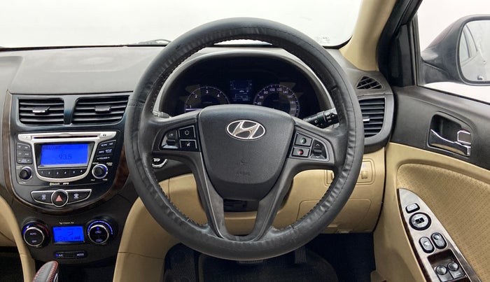 2012 Hyundai Verna FLUIDIC 1.6 CRDI SX OPT AT, Diesel, Automatic, 90,619 km, Steering Wheel Close-up