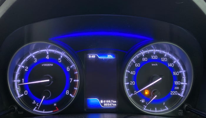 2017 Maruti Baleno ALPHA PETROL 1.2, Petrol, Manual, 80,546 km, Odometer Image