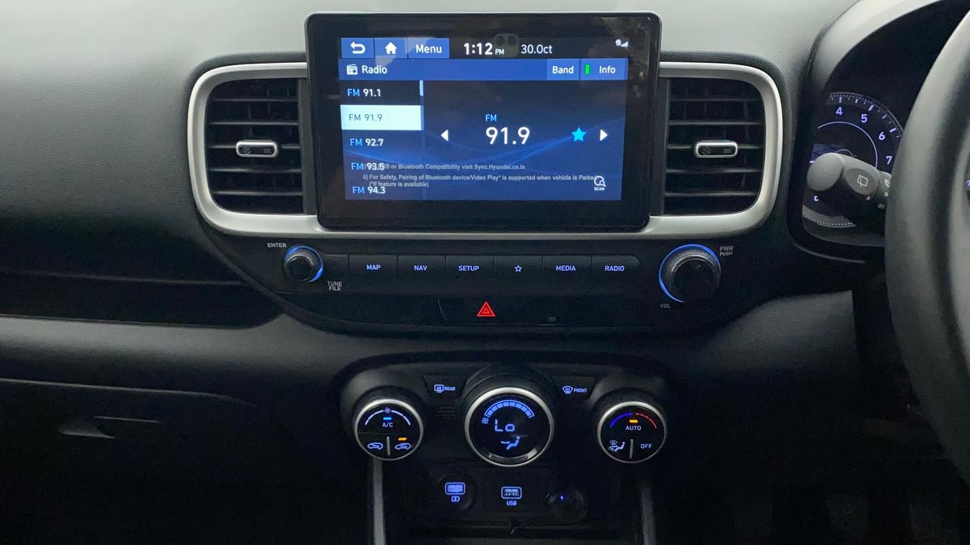 2019 Hyundai VENUE SX 1.0 (O) TURBO, Petrol, Manual, 29,597 km, Air Conditioner