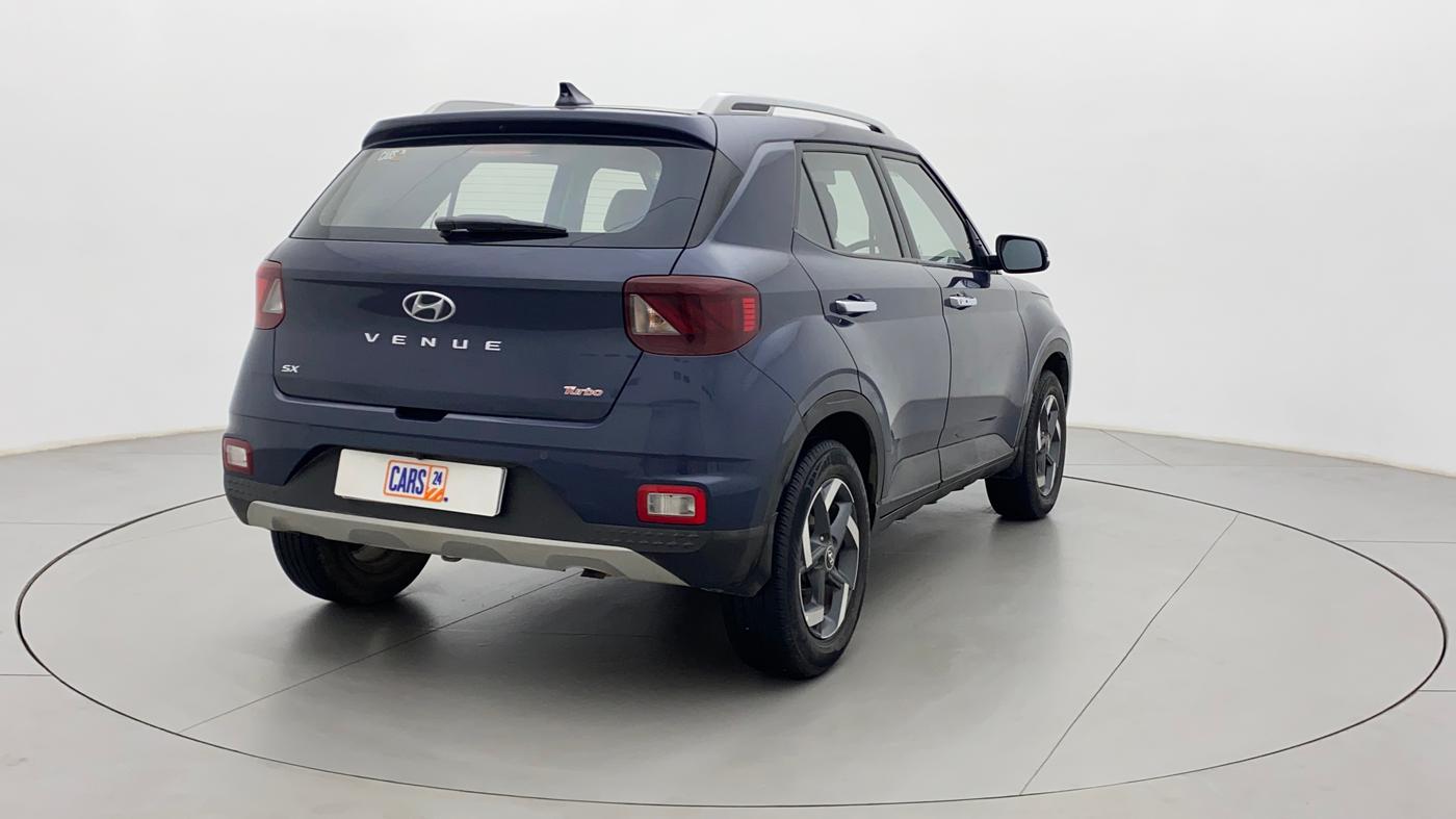 2019 Hyundai VENUE SX 1.0 (O) TURBO, Petrol, Manual, 29,597 km, Right Back Diagonal