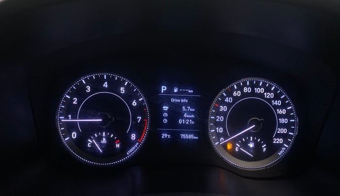 2021 Hyundai VENUE SX PLUS 1.0 TURBO DCT, Petrol, Automatic, 75,584 km, Odometer Image