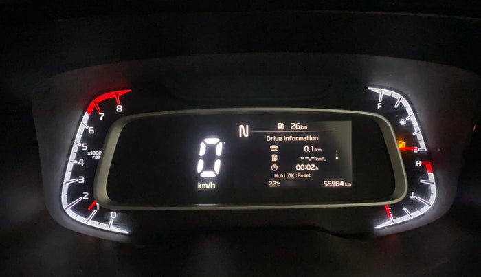 2023 KIA SONET HTX 1.0 TURBO PETROL IMT, Petrol, Manual, 55,983 km, Odometer Image