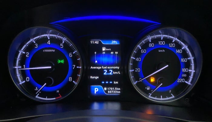 2017 Maruti Baleno ZETA CVT PETROL 1.2, Petrol, Automatic, 60,937 km, Odometer Image