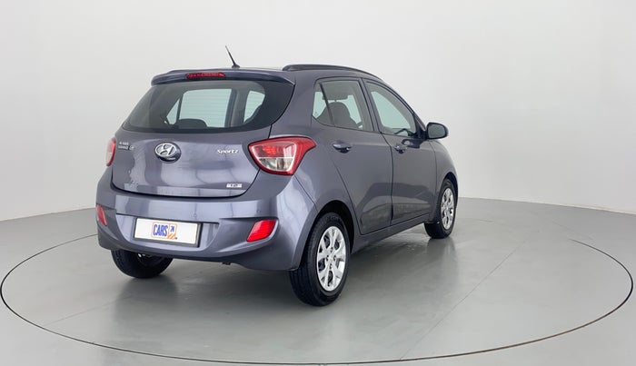2015 Hyundai Grand i10 SPORTZ 1.2 KAPPA VTVT, Petrol, Manual, 53,556 km, Right Back Diagonal