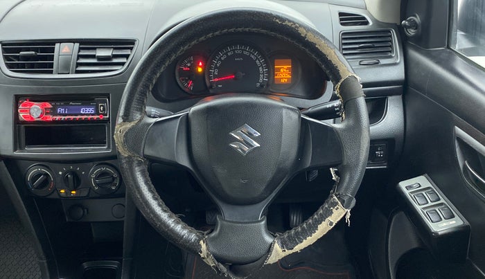 2013 Maruti Swift LXI, Petrol, Manual, 1,14,253 km, Steering Wheel Close Up