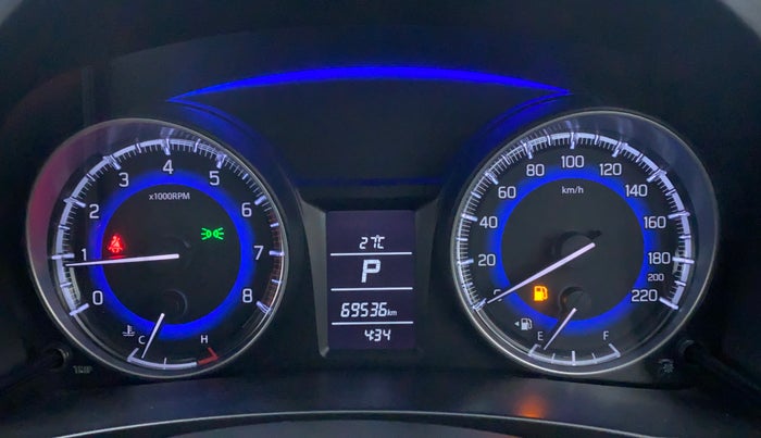 2016 Maruti Baleno DELTA 1.2 K12 AT, Petrol, Automatic, 69,536 km, Odometer View